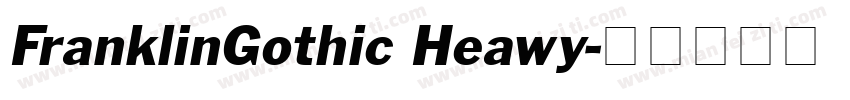 FranklinGothic Heawy字体转换